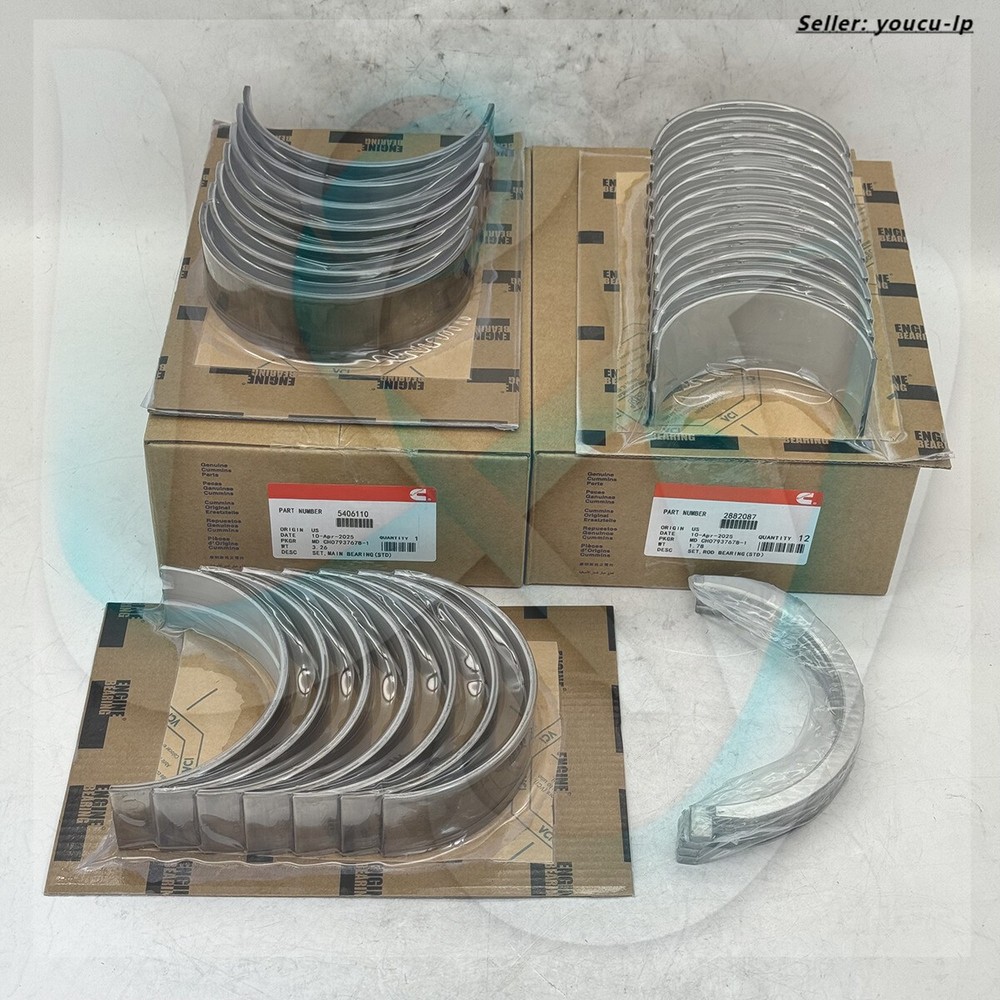 Main Rod Bearing Set 5406110 2882087 For Cummins ISX ISX15 Engine Std