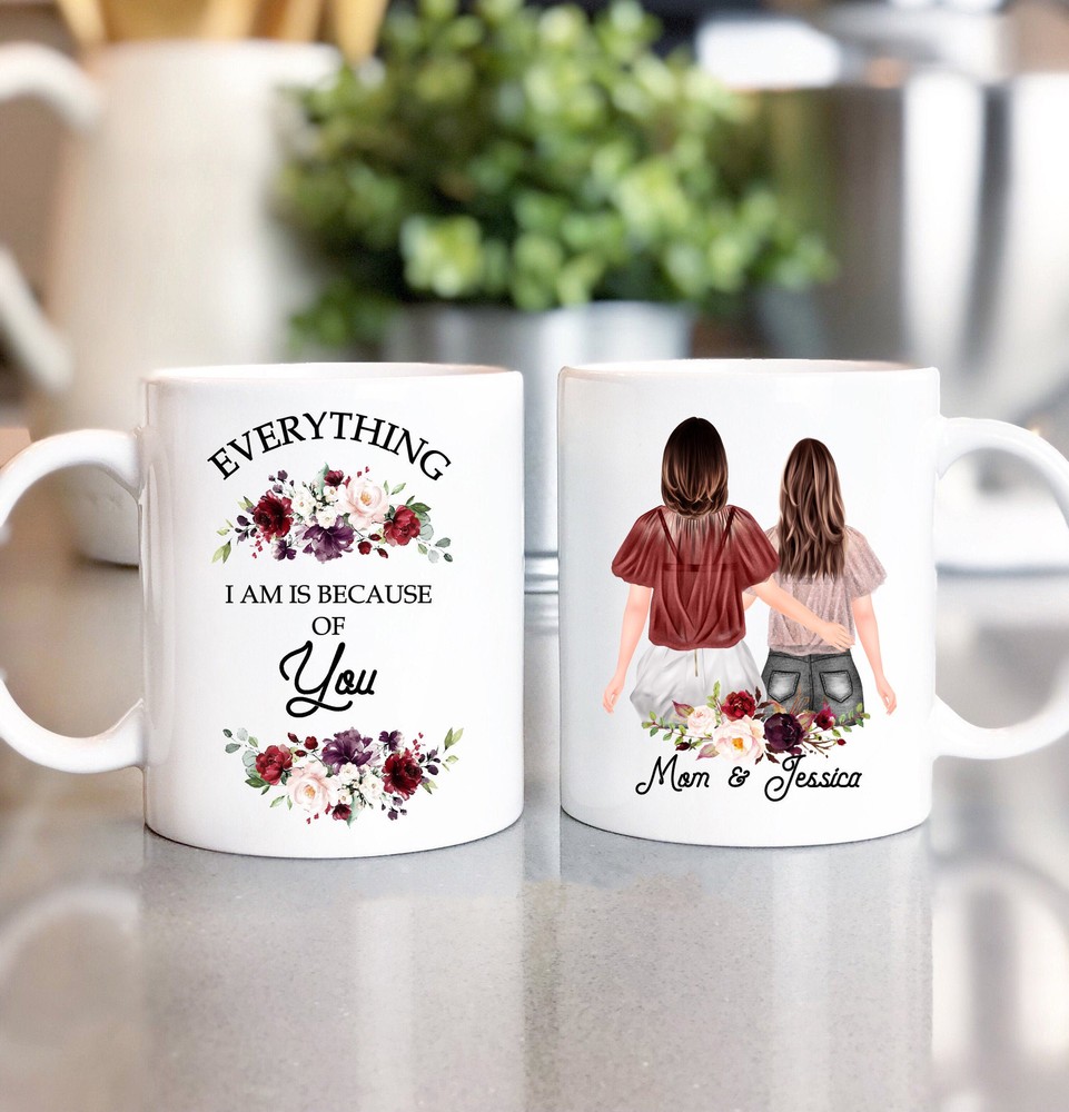 Mother With Daughter Mug Personalized Mom Mug From Daughter Mothers Day Mug Gift