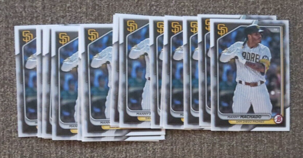 Lot of 20 Bowman Manny Machado #94 Padres PAPER 2024 COMBINE SHIP WD