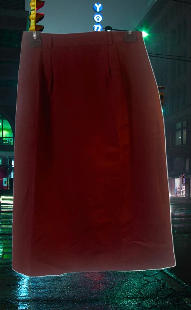 Vintage Pretense Skirt in Cranberry Red Size 11-12 Women’s Casual Comfort