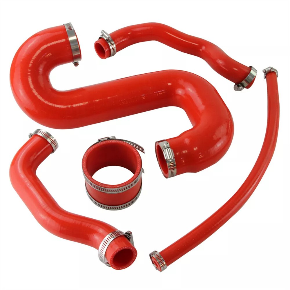 Red Silicone Intercooler Hose Kit For 2002-2007 Subaru Impreza WRX STI 2.0L 2.5L