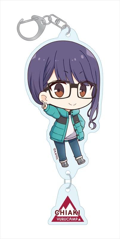 Seasonal plants Laid-back Camp Puchichoko acrylic keychain Chiaki Ogaki Approx.-image