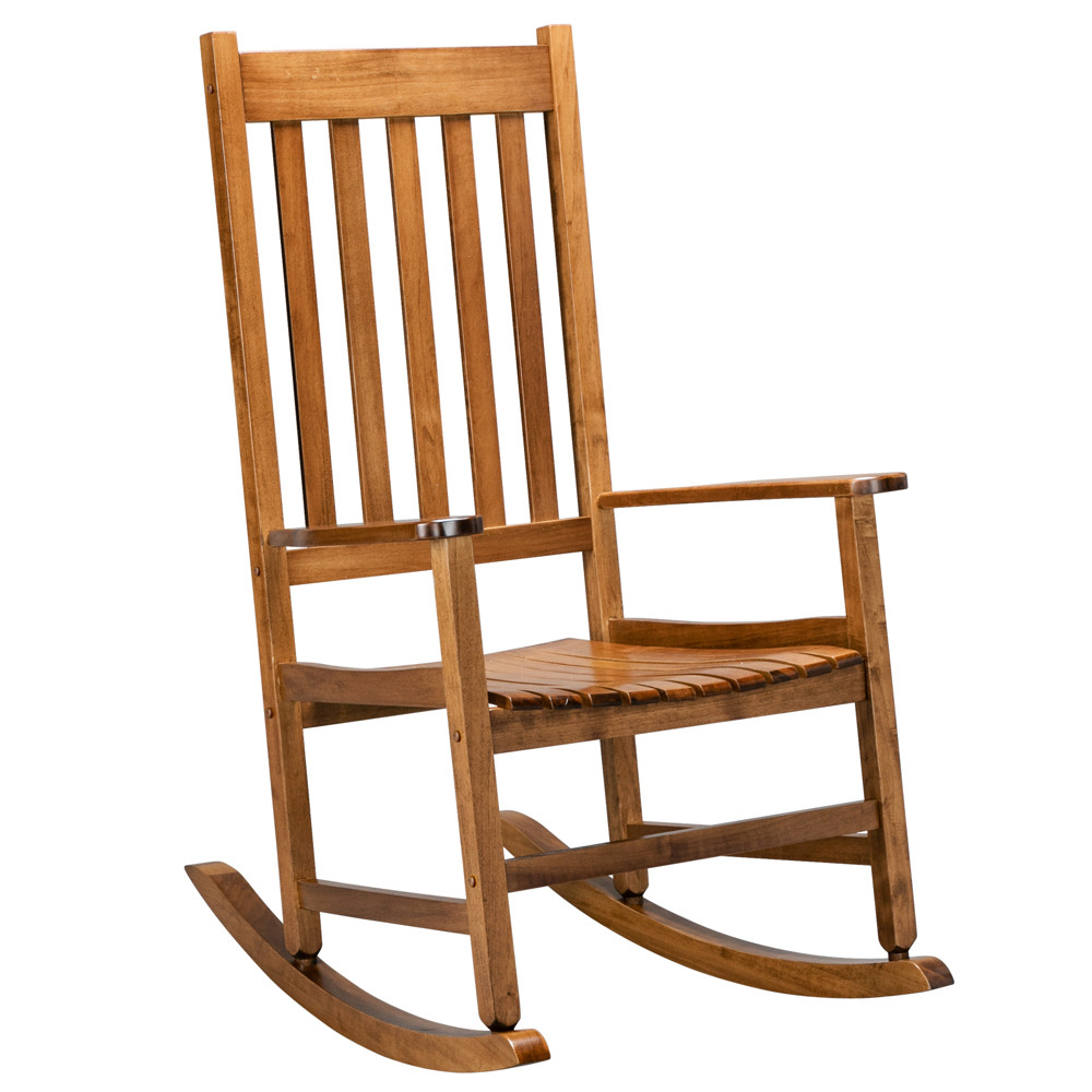 Wooden Rocking Chair in Original Color 68.5x86x115cm Cozy Home Decor