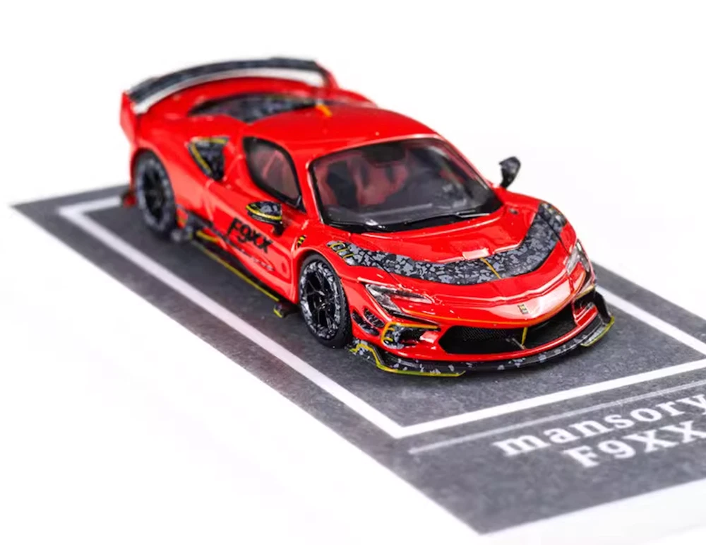 MJ 1:64 Red Mansory F9XX Racing Sports Metal Diecast Car Toy Collectible