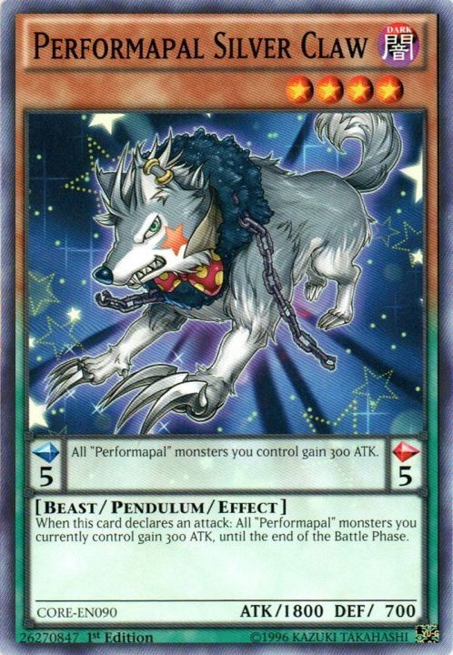 Performapal Silver Claw common 1st edition LP CORE-EN090 Yugioh card  