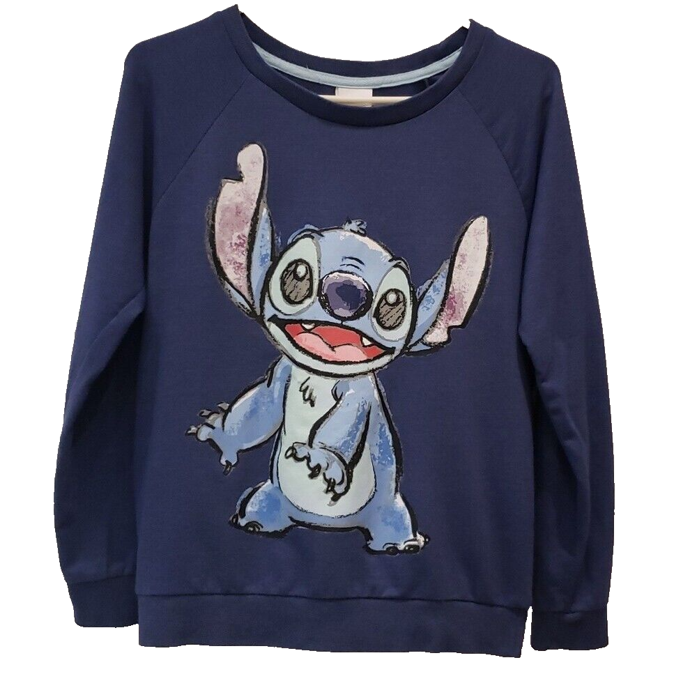 DISNEY'S Sweatshirt Blue Lilo & Stitch Women's Medium