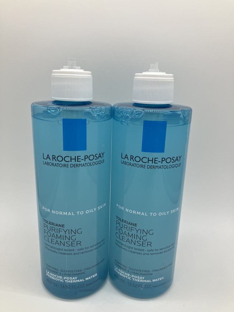 La Roche Posay Toleriane Purifying Foaming Cleanser 2pk Exp 2027 Gentle Skincare