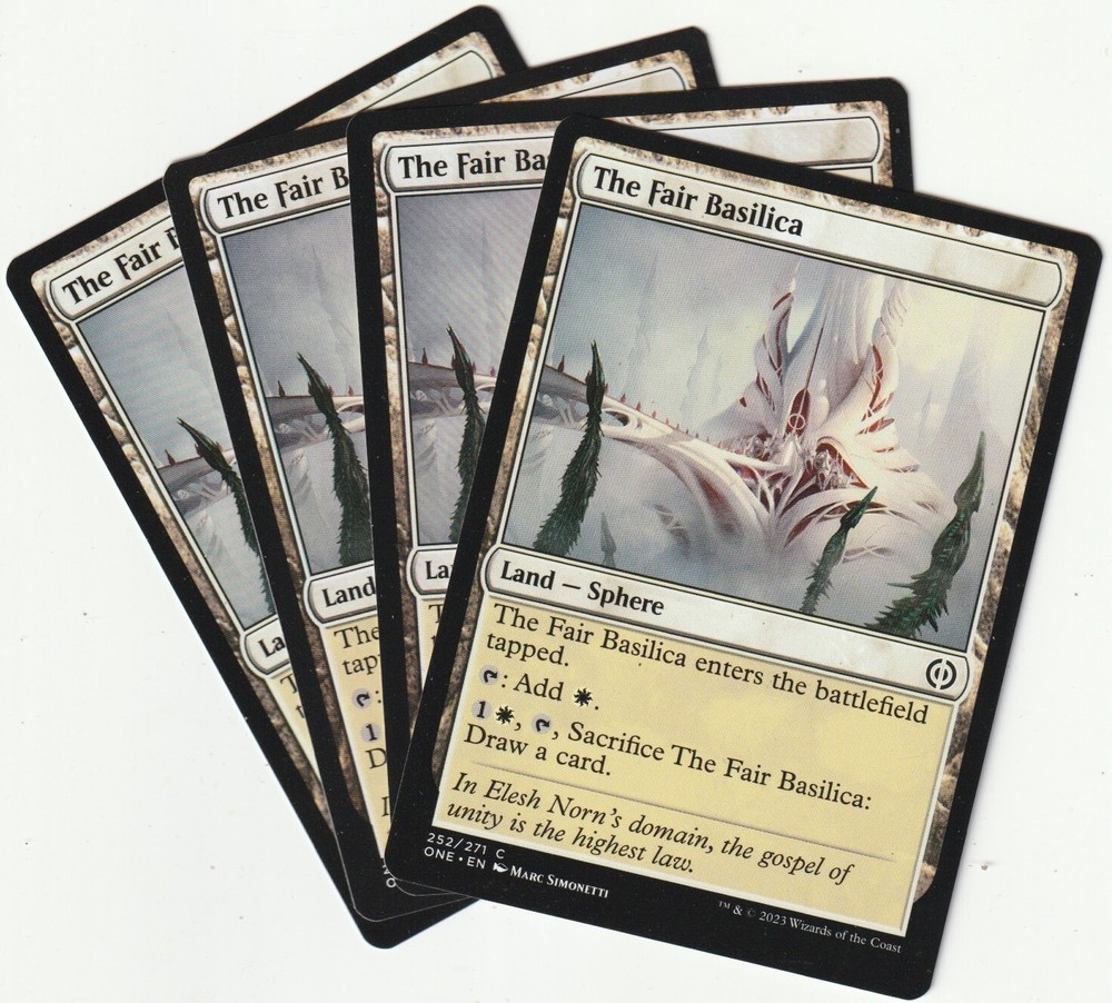 4 MTG FAIR BASILICA Land Playset - Nonbasic Magic the Gathering Card