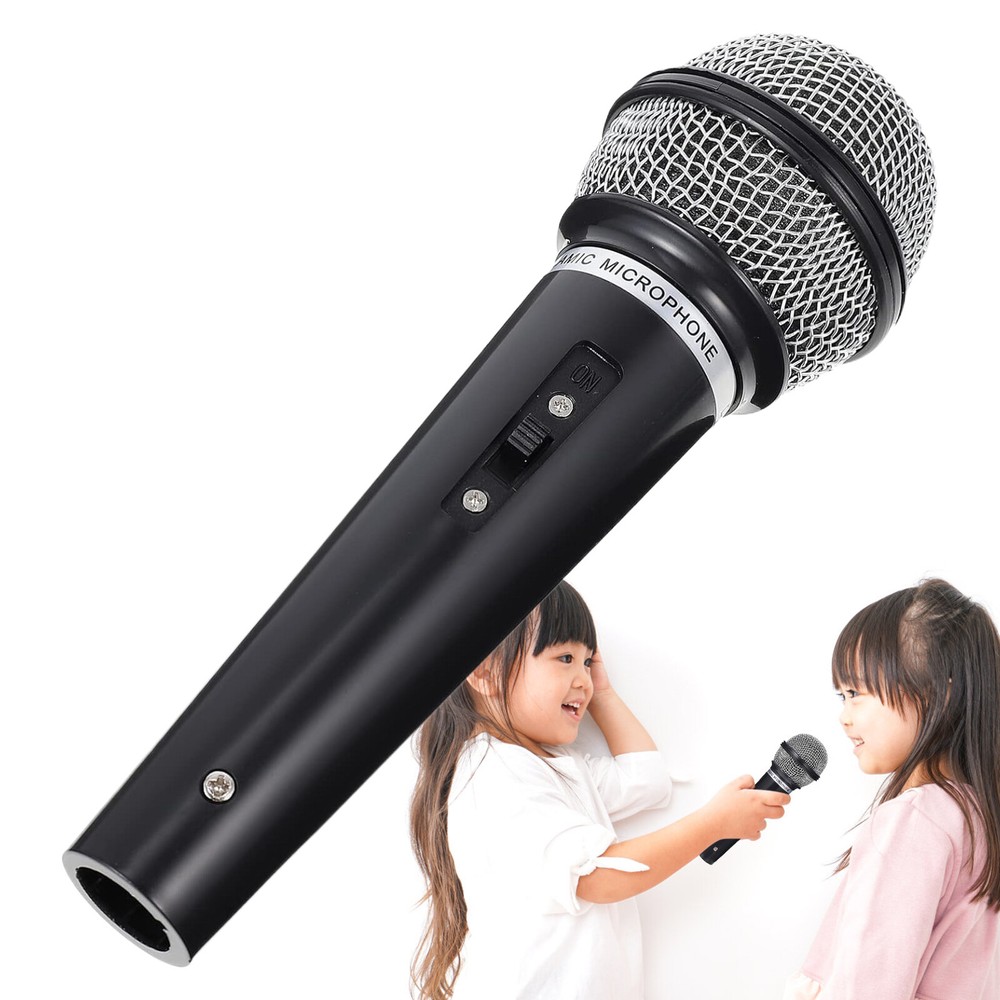 Fake Prop Microphone Plastic Speech Practice Stage Mic Toy Pretend Play Toy