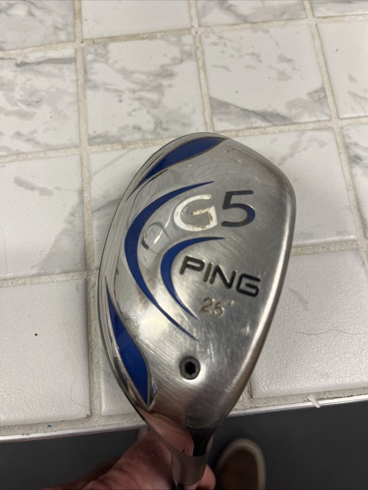 Used Ping G5 5 Hybrid / 25 Degrees / Stiff Flex Right H / Pro launch Blue Shaft
