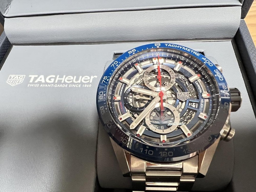 TAG Heuer Carrera Calibre 01 43mm Chronograph Men's Watch Ref 6405