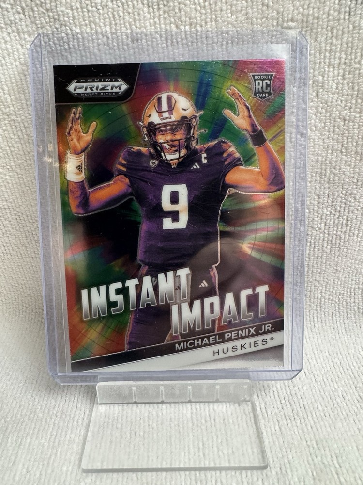 2024 Panini Prizm Draft Picks Instant Impact RC Michael Penix Jr II-MPJ