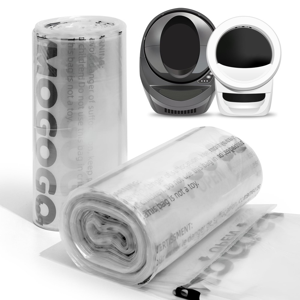 Waste Bags, Compatible with Litter Robot 4 & 3, 50 Pack Liners for Self Clean...