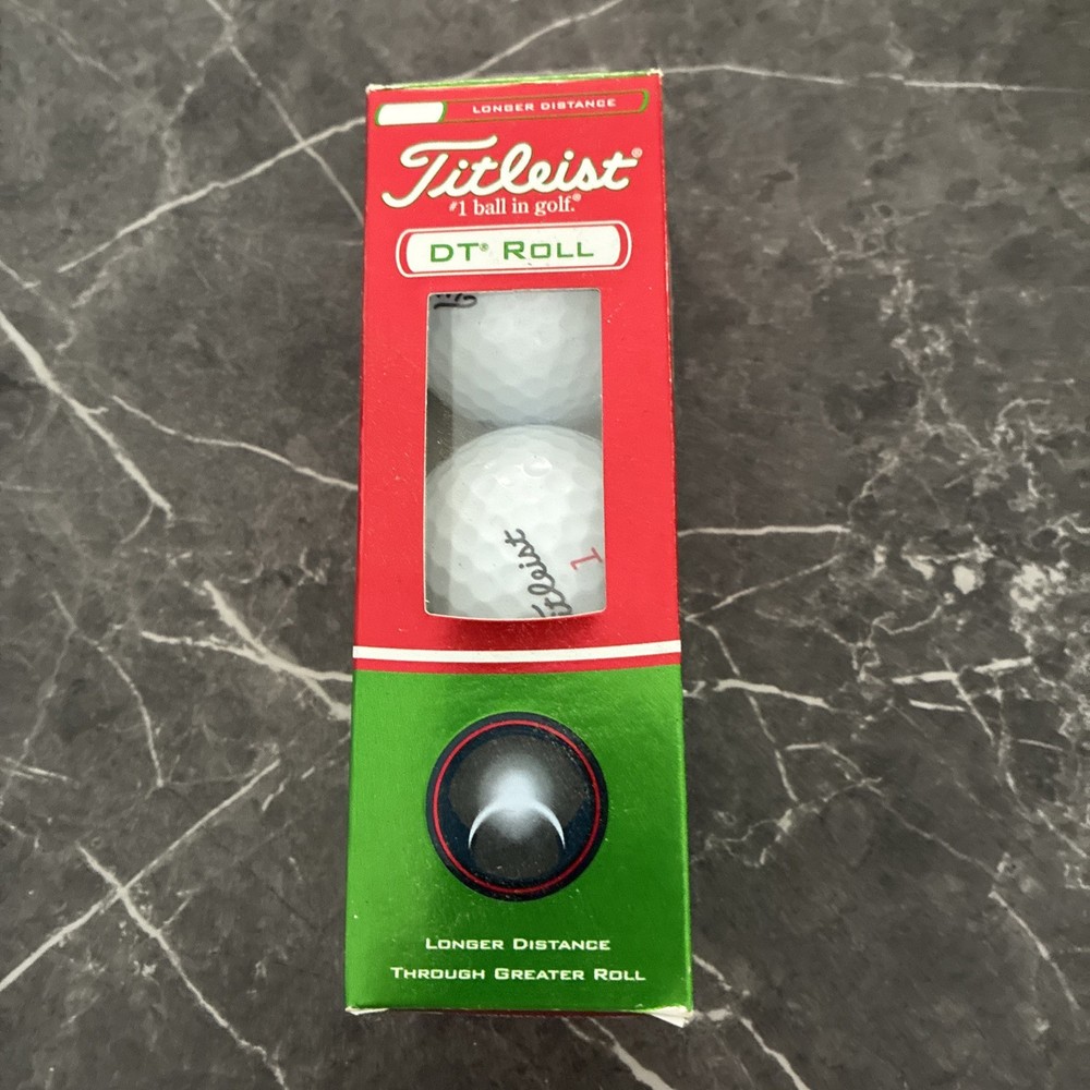 Titleist DT Roll Long Distance Golf Balls 1 Box of 3 Balls Customized NIB