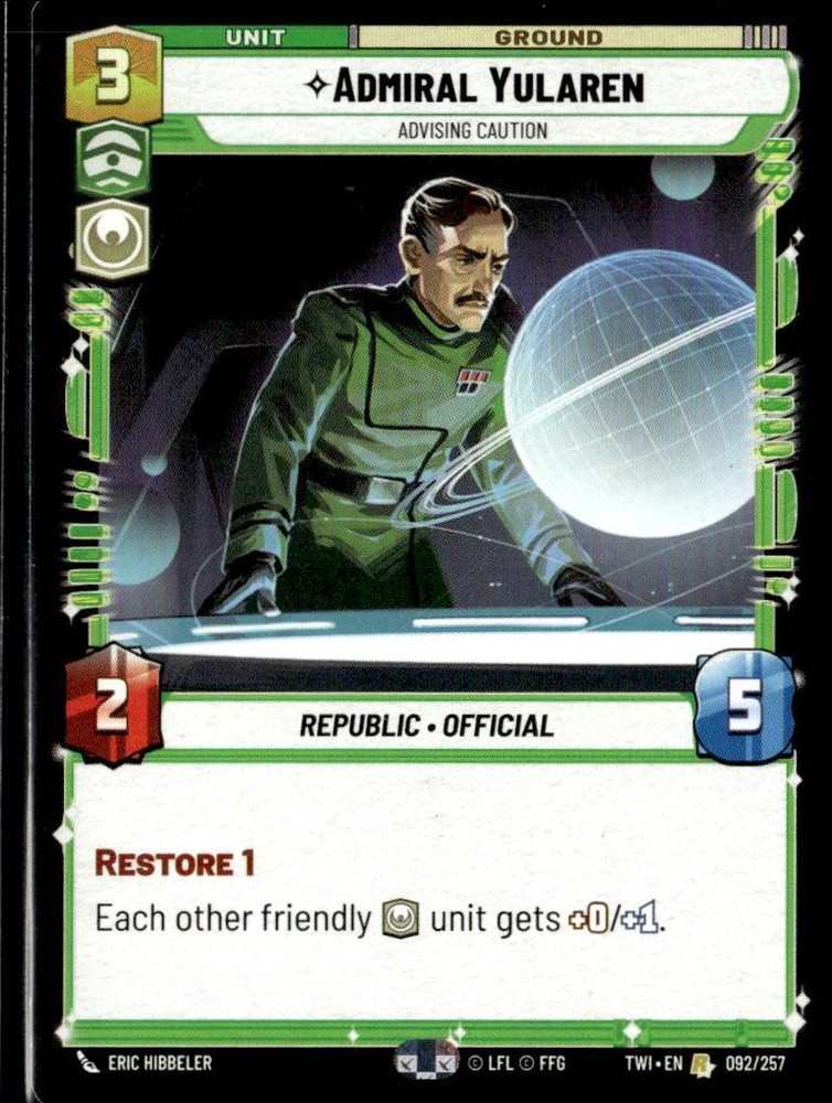 Star Wars Twilight of the Republic Amiral Yularen JW
