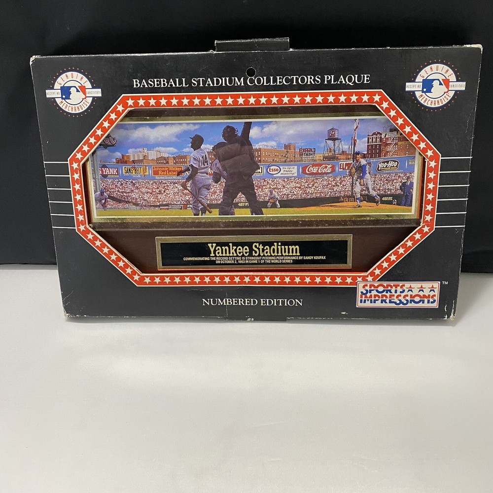 1995 Yankee Stadium Sandy Koufax 15 Strikeouts Sports Impressions 3480 Vintage Memorabilia