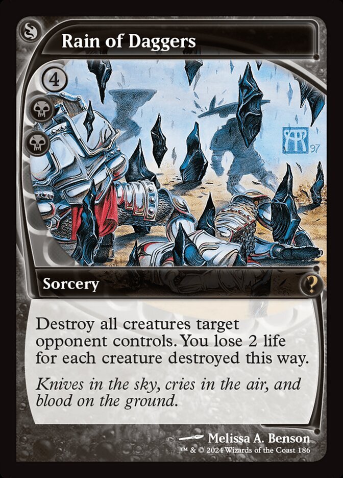 MTG Magic the Gathering Rain of Daggers (186/390) Mystery Booster 2 LP