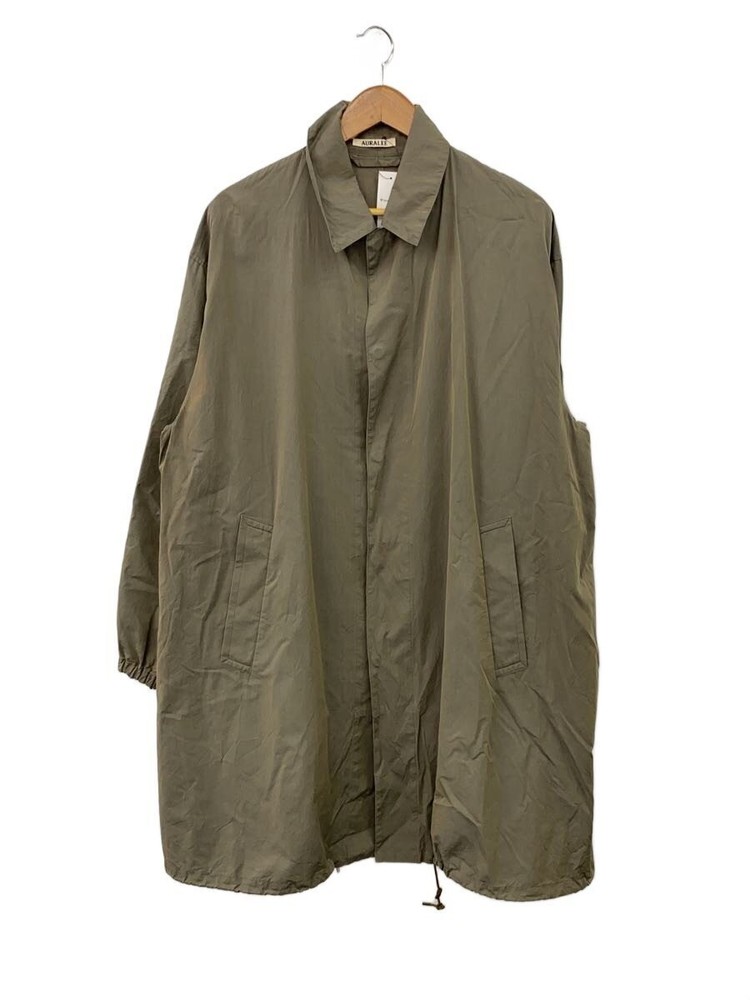 Auralee  Steel Collar Coat/3/Cotton/Khk/Plain/A8Sc01Sc 3401