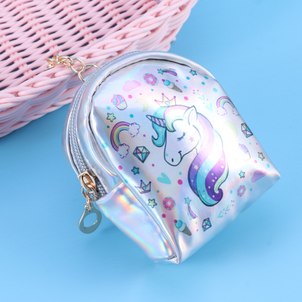 Unicorn Iridescence Coin Purse Portable Storage Bag Mini Wallet