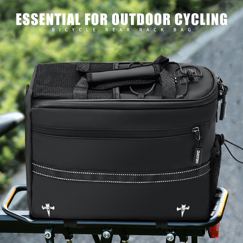 E-Bike Luggage Rack Bag 13L Waterproof PVC Storage Basket