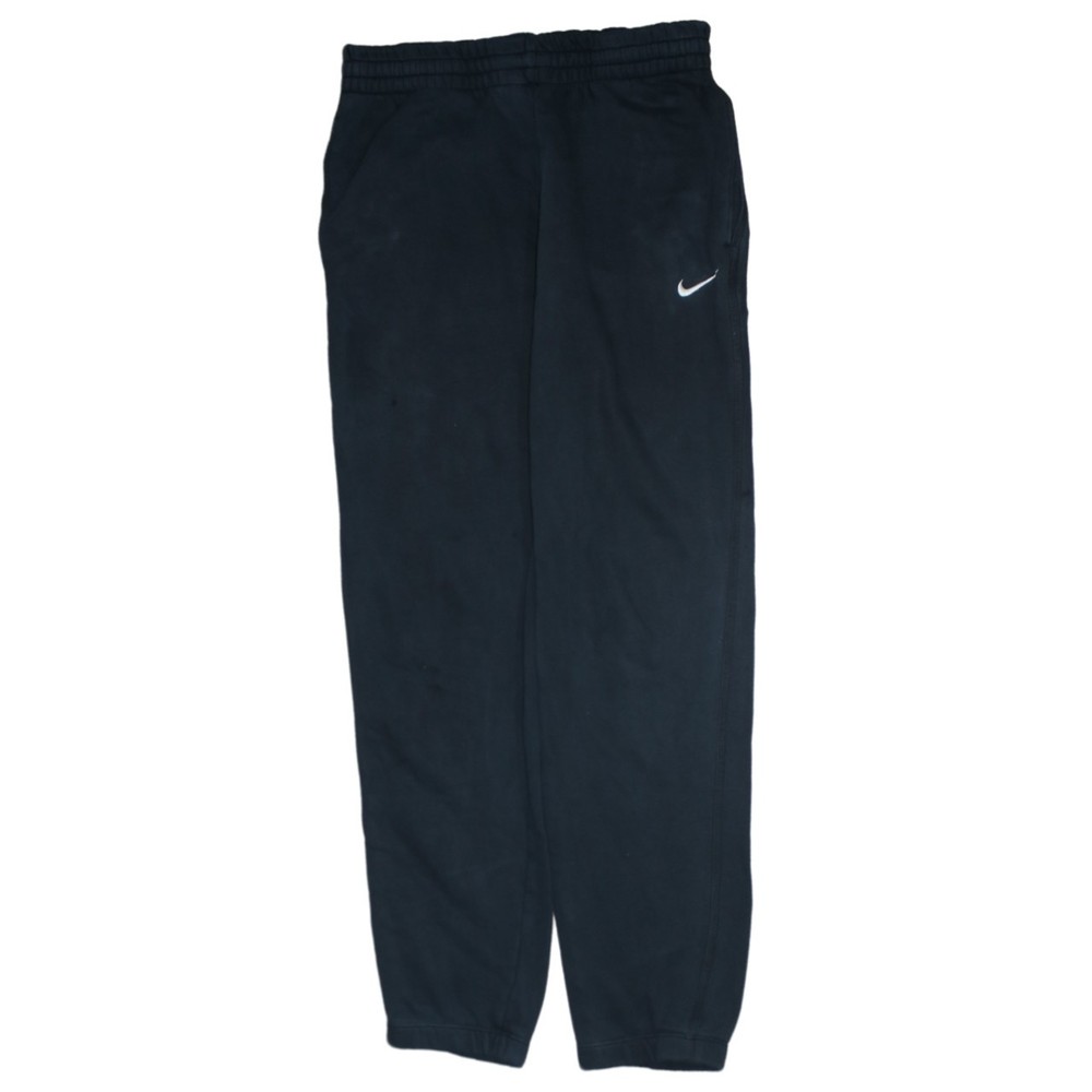 Nike Mens Joggers Black Fleece Sweatpants Embroidered Swoosh Cuffed Relaxed S