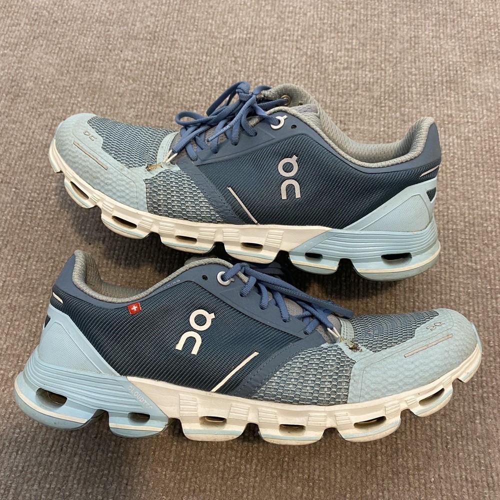 On Running Shoes Womens Size 9 Blue CloudTec Cushioned Mesh Sneakers Low Top