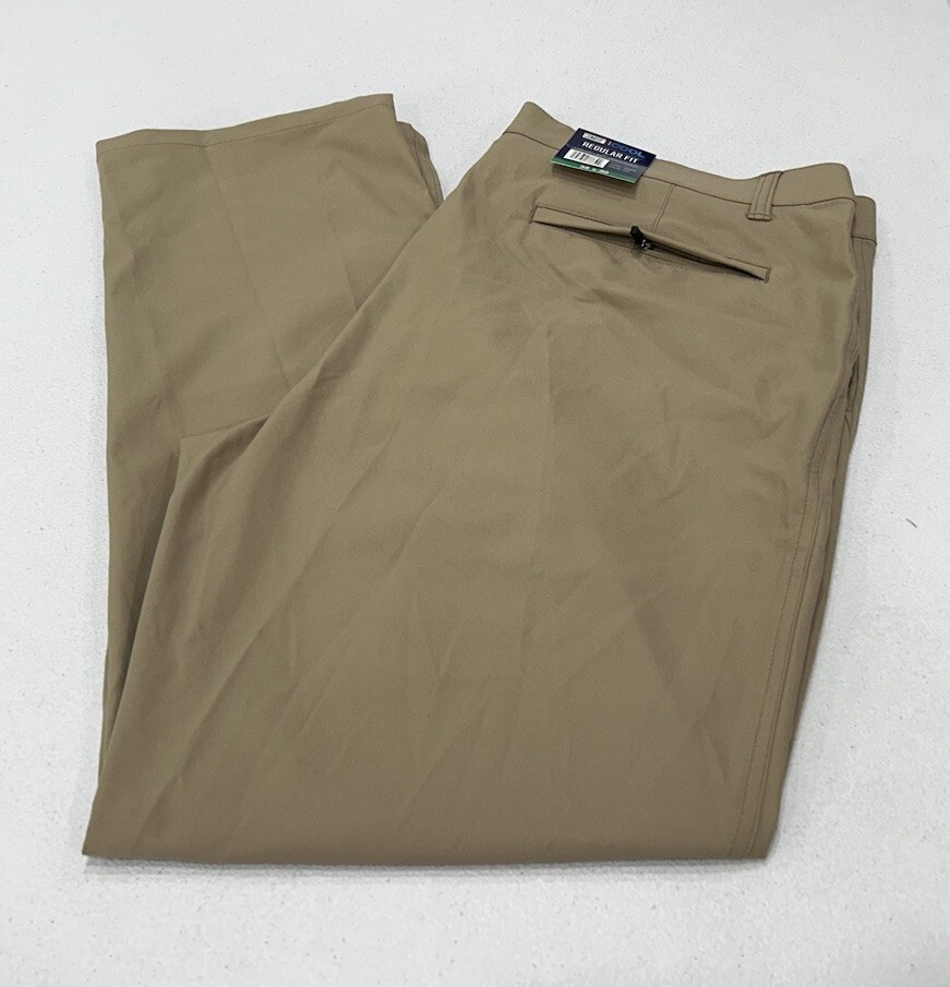 32 Degrees Men's Regular Fit Stretch Soft Touch Pocket Tech Pants, Tan, 38X30