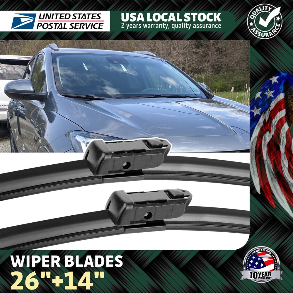 2013-2021 Buick Encore 26+14 Inch Premium Windshield Wiper Blades