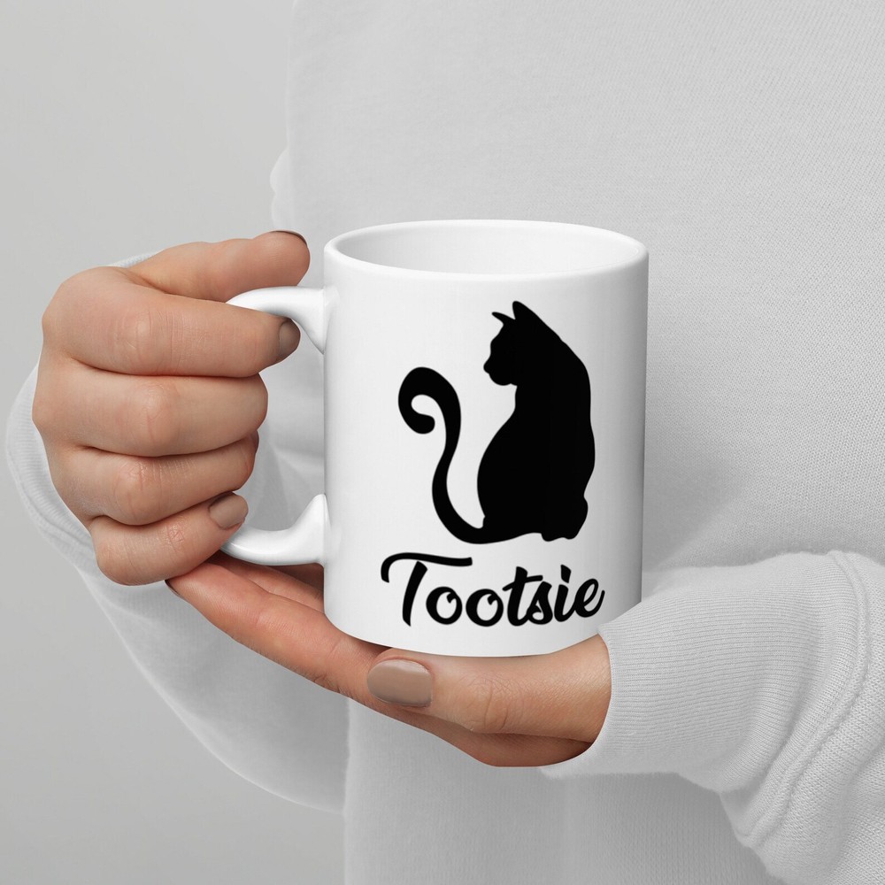 Custom Name Black Cat Mug Black Cat Gift Best Gift For Black Cat Mom Mug For