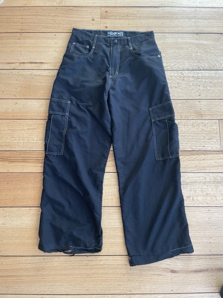 Vintage Kikwear Wide Leg Baggy Pants Skater Rave Grunge Y2K Size 32 JNCO USA Vtg