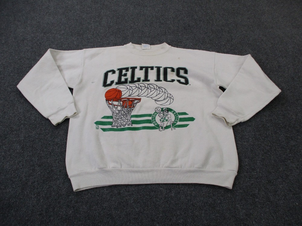 Vintage Boston Celtics Sweatshirt Mens XL Tultex NBA Basketball USA Made 90s
