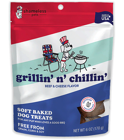 SHP73708 SHAMELESS PETS Soft Dog Treats Grillin n Chillin 6oz