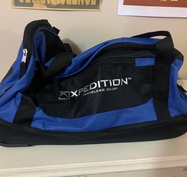 Adventure travelers club 20in  Xpedition Upright Rolling Duffel Bag