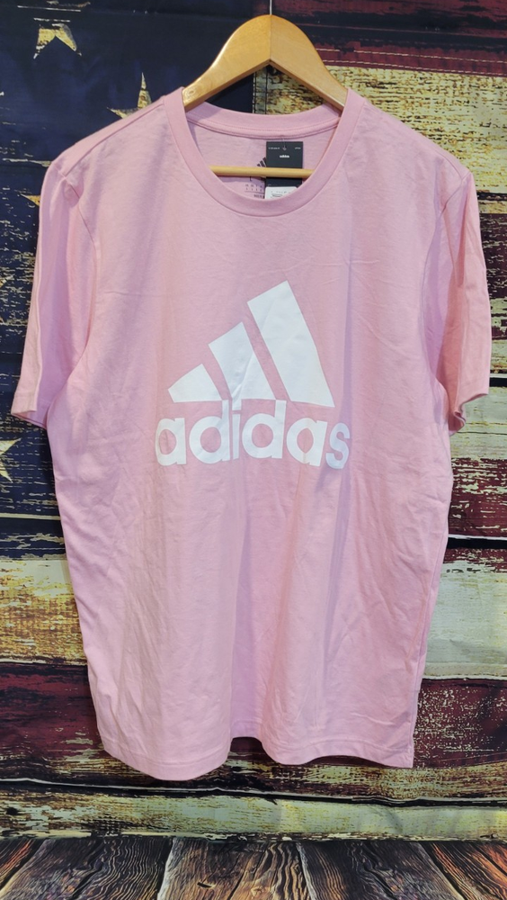 Adidas Original Women's Adicolor Trefoil Boxy Pink T-Shirt Size L