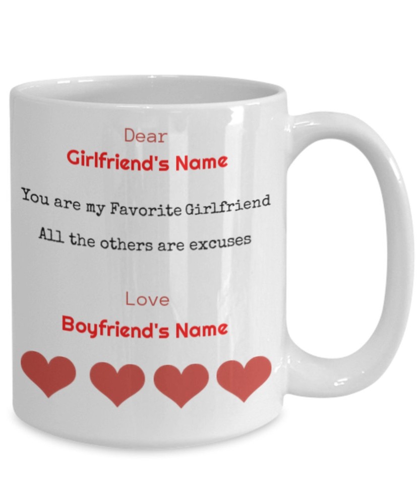 Personalized Boyfriend Coffee Mug From Girlfriend Personalized Custom Coffee