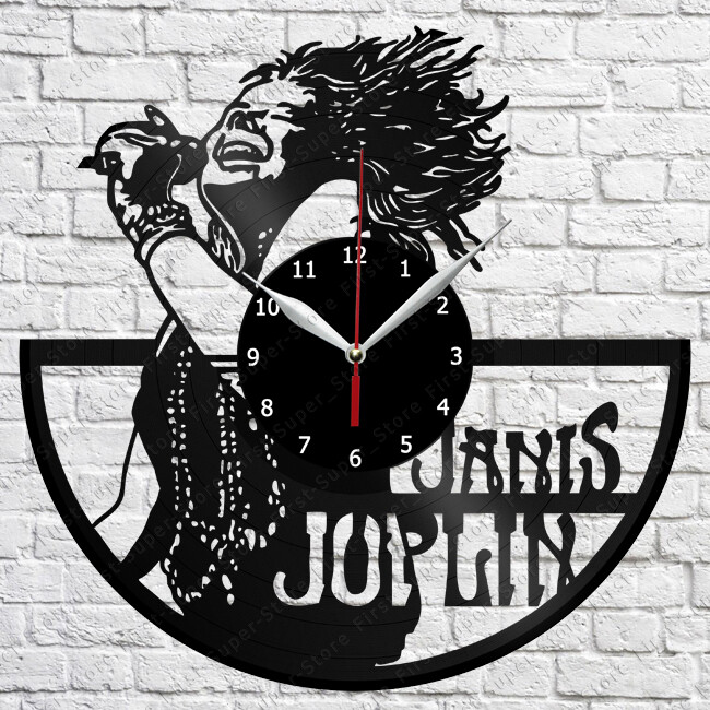 Janis Joplin Vinyl Record Wall Clock Art Decor Original Gift 12'' 30cm 2327