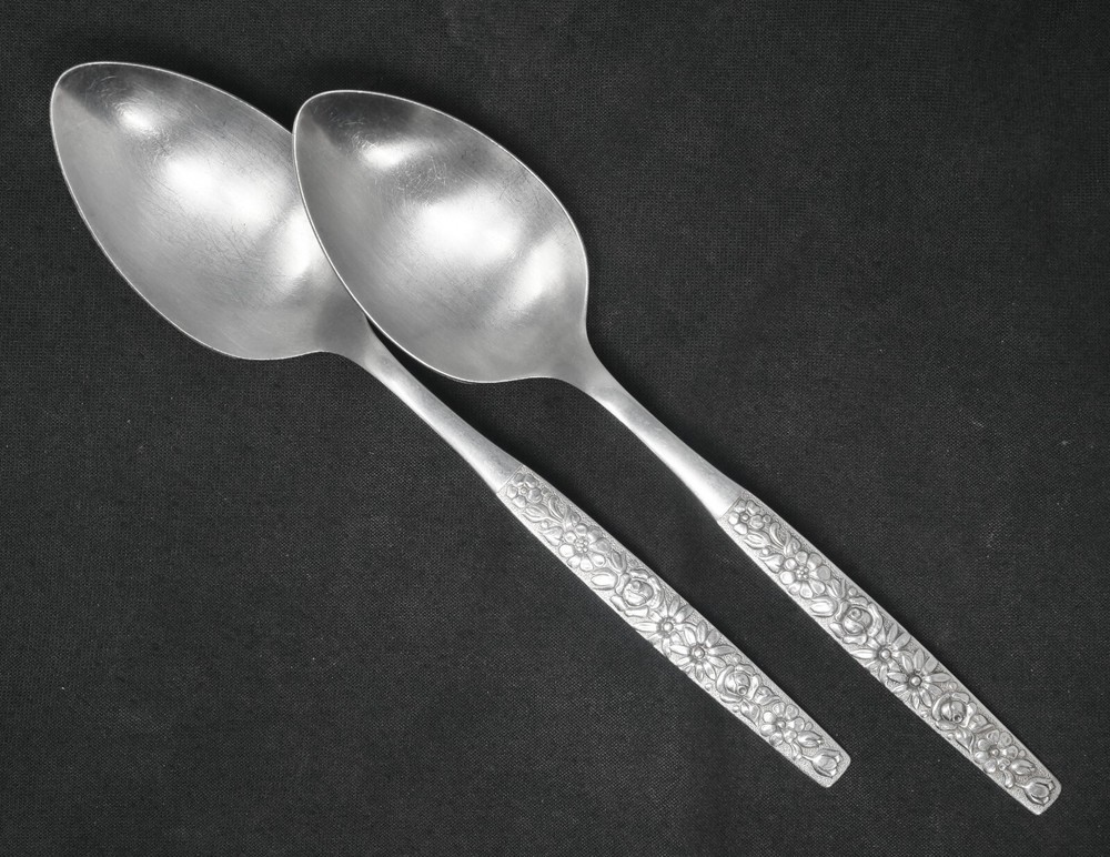 Oneida MALIBU Stainless Serving Spoon set of 2. 8 1/4
