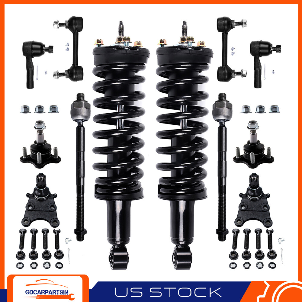 2006-2012 Chevy Colorado Canyon 2WD Front Suspension Kit - Struts Control Arms Springs Sway Bars