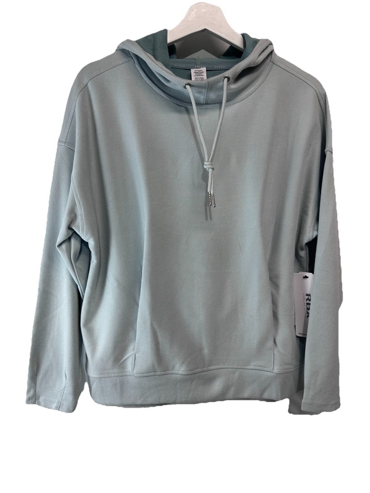 RBX Women’s Hoodie Sweatshirt Top Pullover Pockets Powder Blue XS, M NEW