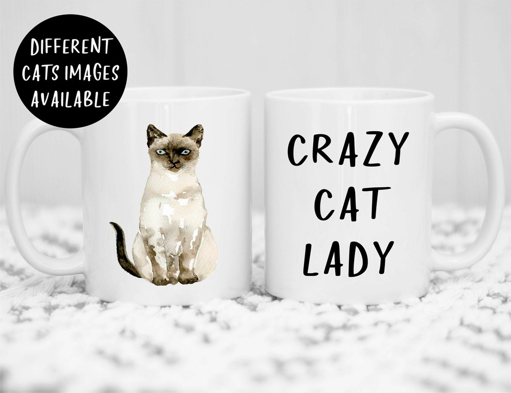 Crazy Cat Lady Mug Cat Mug Personalised Cup Animal Mug Cute Mug Custom Mug Cute