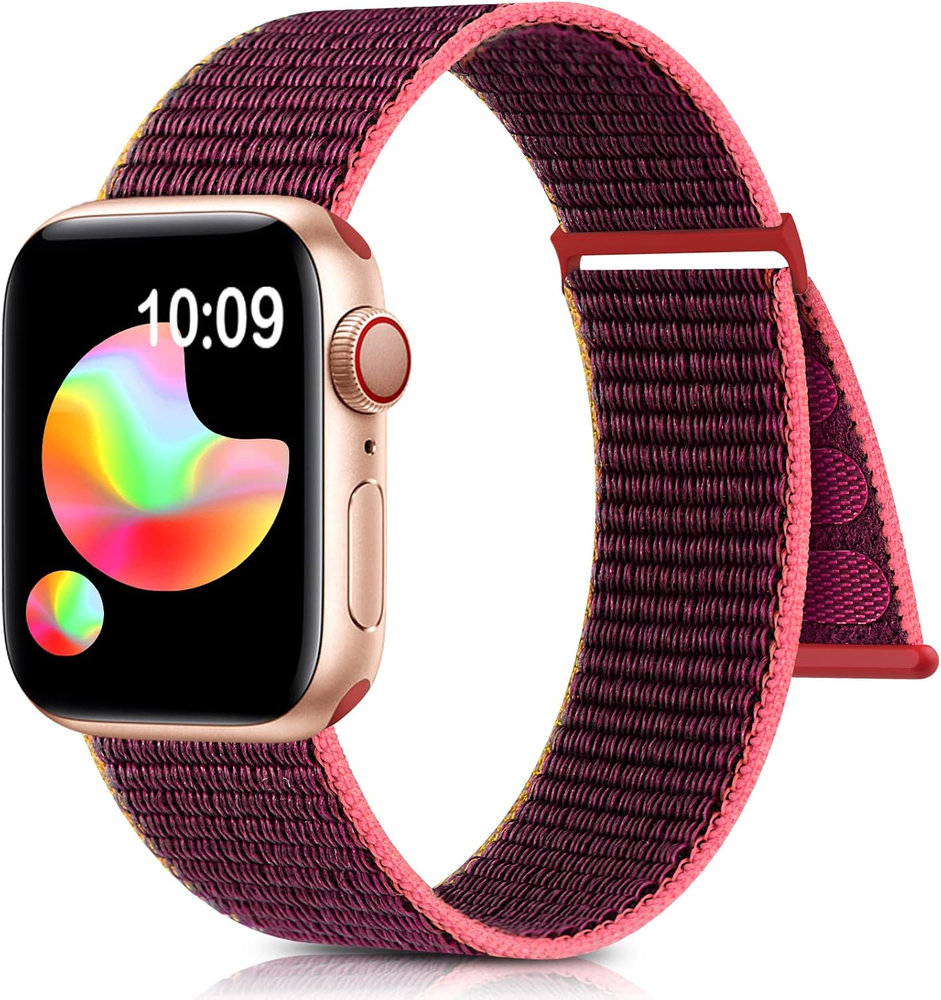 Nylon Sports Loop Bands For Apple Watch Band iWatch Series Adjustable Stretchy ✅