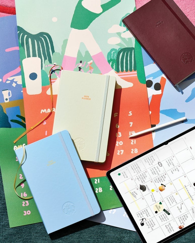 Starbucks Korea Winter e-Frequency Promo Official 2026 Planner Diary - 3 Types