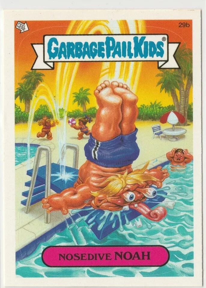 Noah Nosedive #29b Garbage Pail Kids GPK 2004 ANS3 Series 3 Card