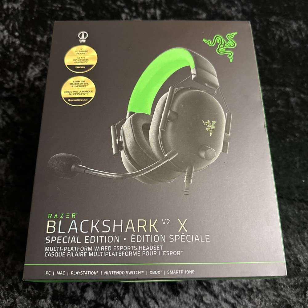 Razer BlackShark V2 X Wired Gaming Headset - Black (PC, PS5, Xbox, Switch)