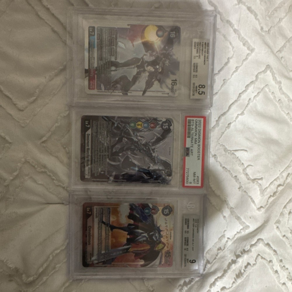 Graded Omnimon bt1-084,bt9-053,bt20-102