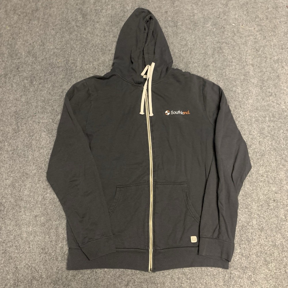 Marine Layer Sweatshirt Mens Size Large Sz L Hoodie Full Zip Cotton Blend Logo