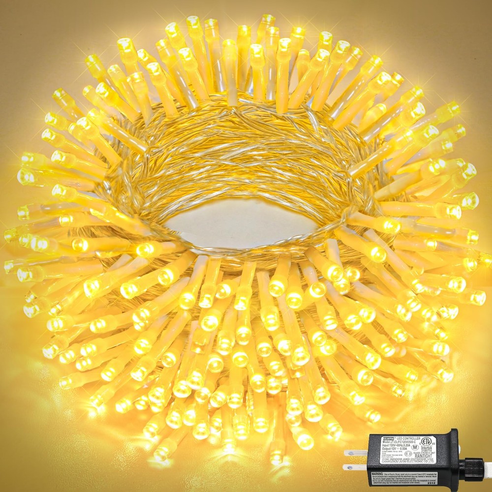66FT 200 LED Warm White Christmas Lights for Indoor & Outdoor Decor