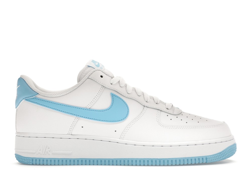 Nike Air Force 1 '07 White Aquarius Blue - FQ4296-100