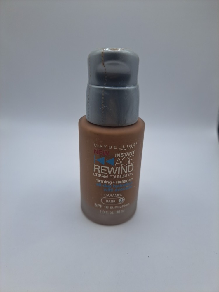 Maybelline Age Rewind Foundation in Caramel Dark-2 with Avocado & Pump Cap