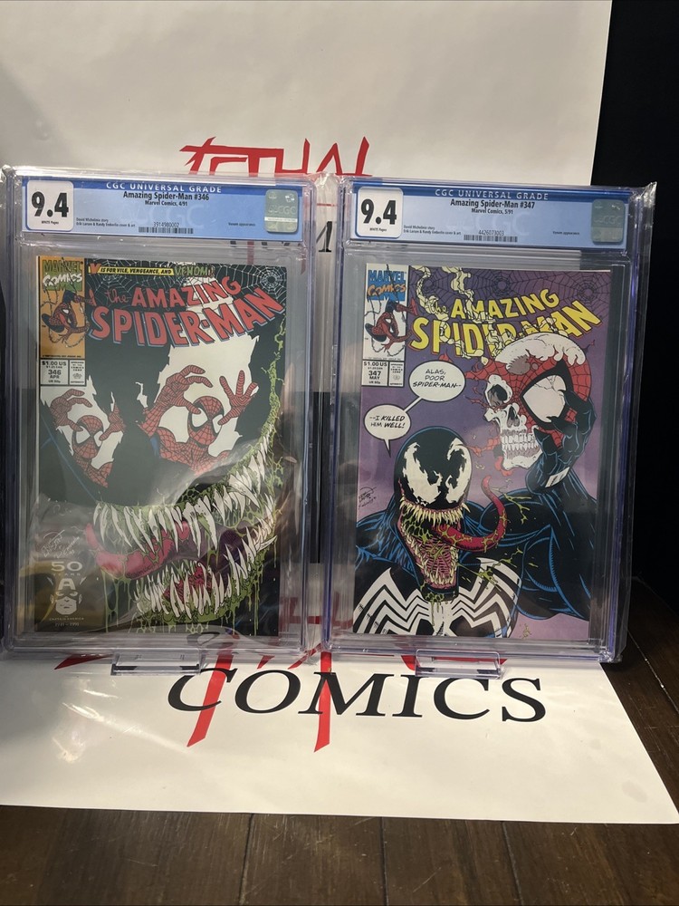 Amazing Spiderman 346 & 347 CGC 9.4 Erik Larsen 🔥💯🔥